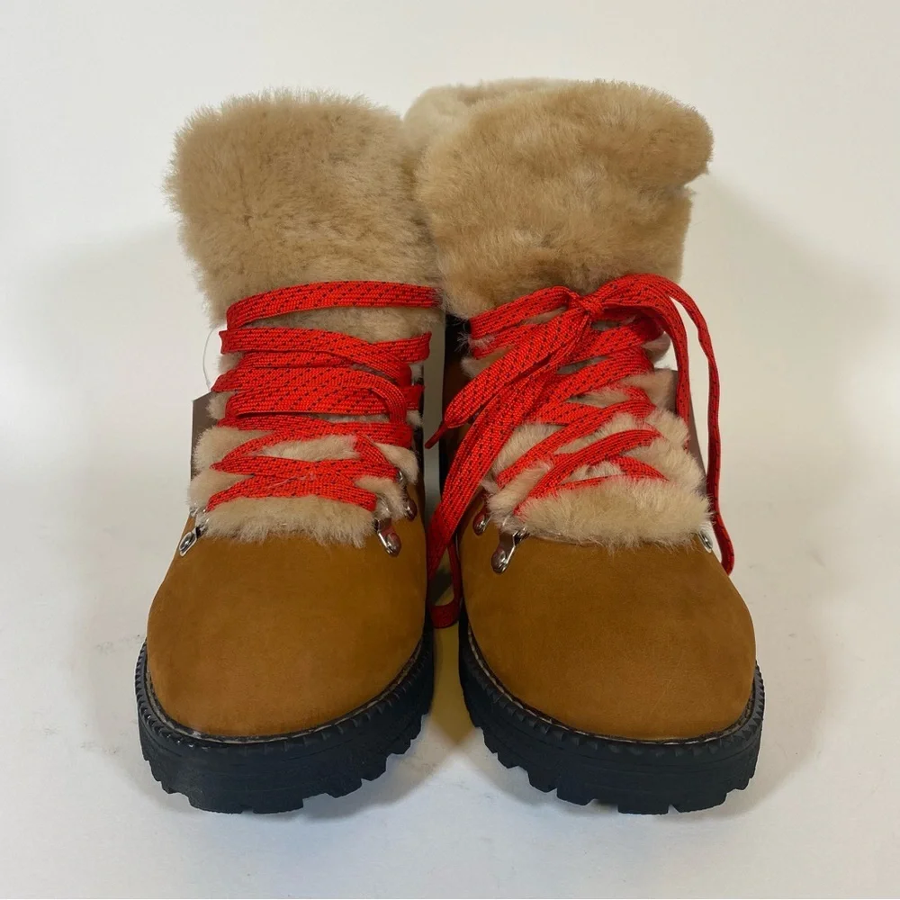 NWT | J. CREW | Nordic Fur Hiking Boots size 9 - Picture 2 of 8